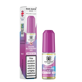 Bar Juice 5000 Grape Blueberry Ice 10ml Nic Salt