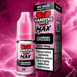 Vampire Vape Max Raspberry Apple Juice 10ml Nic Salt E-Liquid