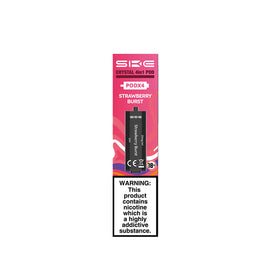 SKE Crystal 2400 4in1 Strawberry Burst Pre-Filled Vape Pods 20mg - 4 x Pods